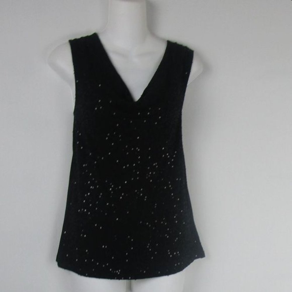 NWT ♥ Macys Black Glitter Top ♥